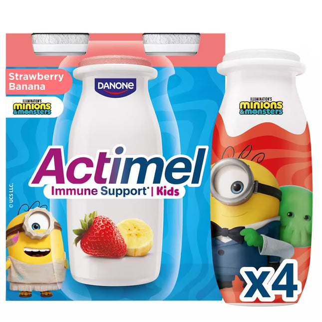 Actimel Kids Strawberry Banana 4X100G