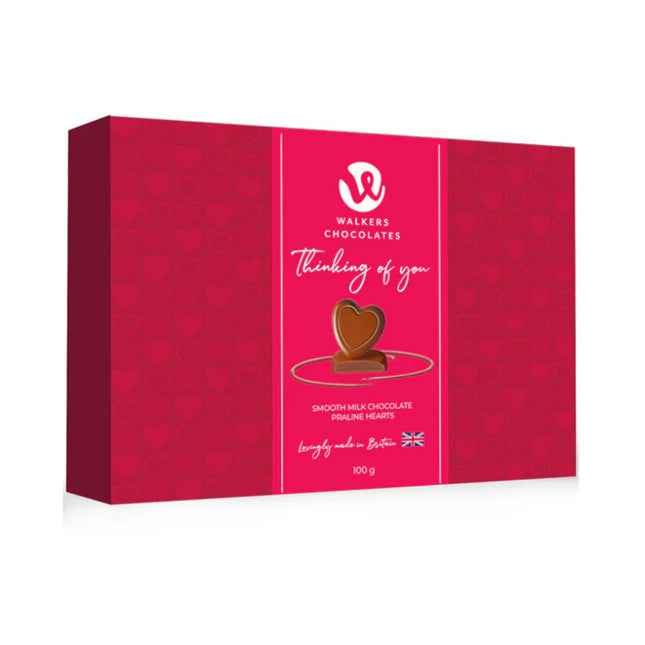 Thinking of You Milk Chocolate Praline Hearts 100g