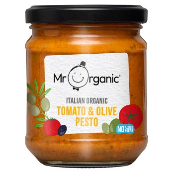 Mr Organic Tomato & Olive Pesto 190g