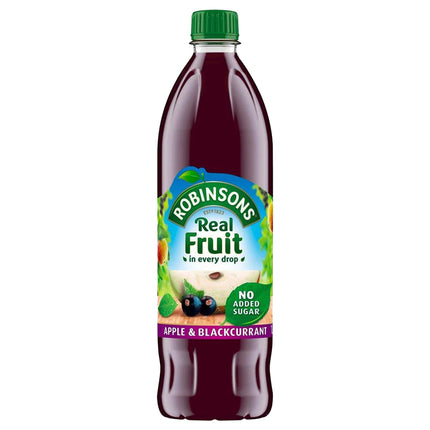 Robinsons Fruit Squash Apple & Blackcurrant No Added Sugar PET 1L