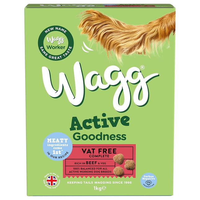 Wagg Active Goodness Beef Dry Dog Food 1kg