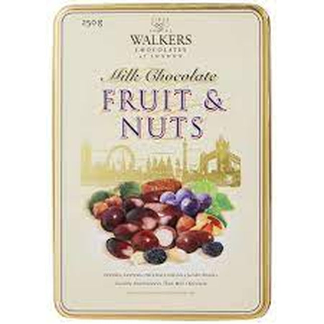 Walkers Tin Milk Chocolate Fruit & Nut 250g