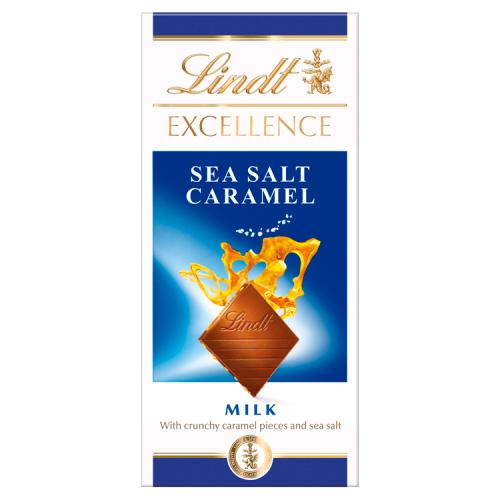 Lindt Excel Caramel & Sea Salt Milk 100g