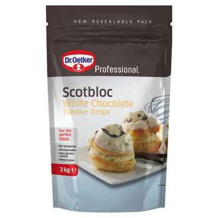 Dr. Oetker Scotbloc White Choc Flav Drops 3kg