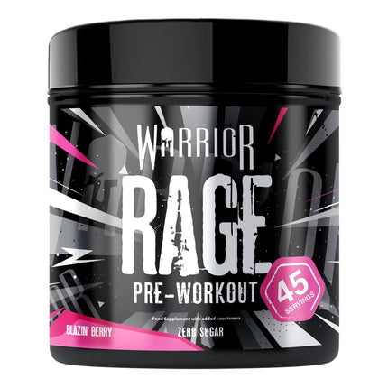 Warrior RAGE Pre-Workout Blazin Berry 45 Serves / 392g