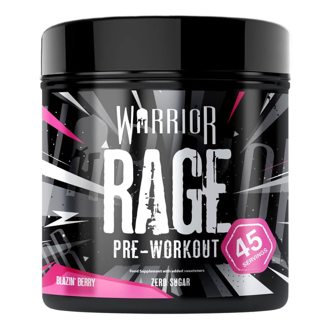 Warrior RAGE Pre-Workout Blazin Berry 45 Serves / 392g