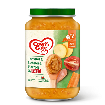 Cow & Gate Jar Tomato, Beef , Potato 6x200g