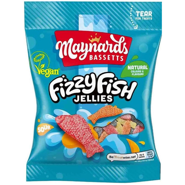 Maynards Bassetts Fizzy Fish 130g