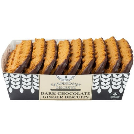 Farmhouse Biscuits Half Coated Dark Chocolate Ginger 150g