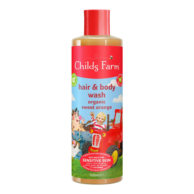 Childs Farm Hair & Bodywash, Organic Sweet Orange 500ml