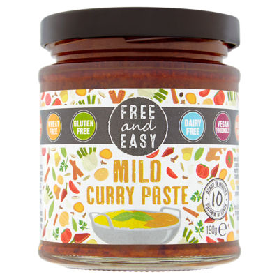 Free And Easy Gluten Free Mild Curry Paste 190g