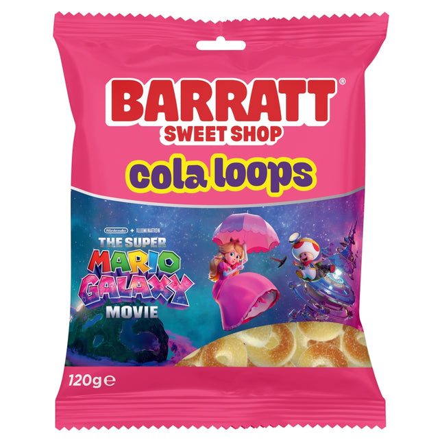 Barratt Sour Cola Loops Super Mario Bros Galaxy 120g