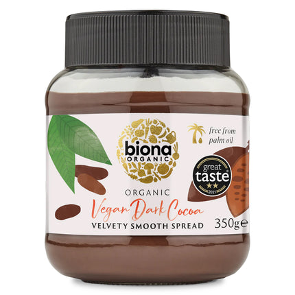 Biona Organic Dark Chocolate Spread Vegan Palm Oil Free 350g