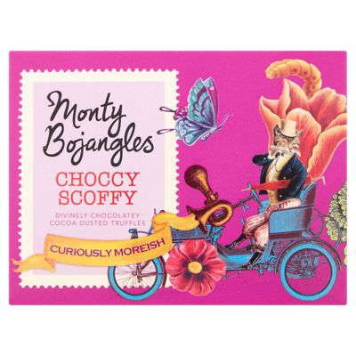 Choccy Scoffy gift box of chocolatey flavoured cocoa dusted truffles