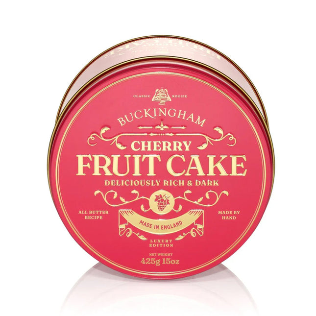 Buckingham Cakes Cherry Fruit Cake flavoured with Kirsch 425g