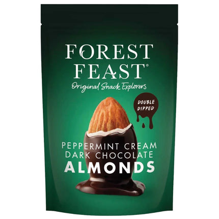 Forest Feast Peppermint Cream Dark Chocolate Almonds 120g