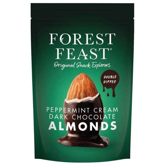 Forest Feast Peppermint Cream Dark Chocolate Almonds 120g