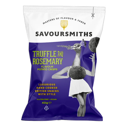 Savoursmiths Truffle and Rosemary Flavour Potato Crisps 40g