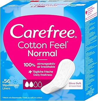 Carefree Cotton Unscented Pantyliners 56s