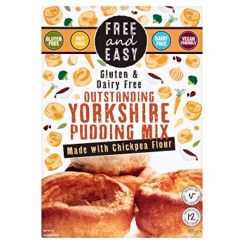 Free And Easy Gluten & Dairy Free Yorkshire Pudding Mix 155g