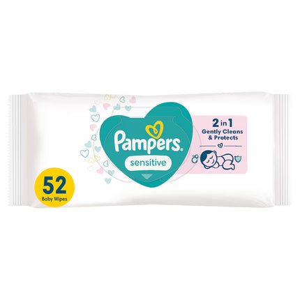 Pampers Baby Wipes Sensitive 52s