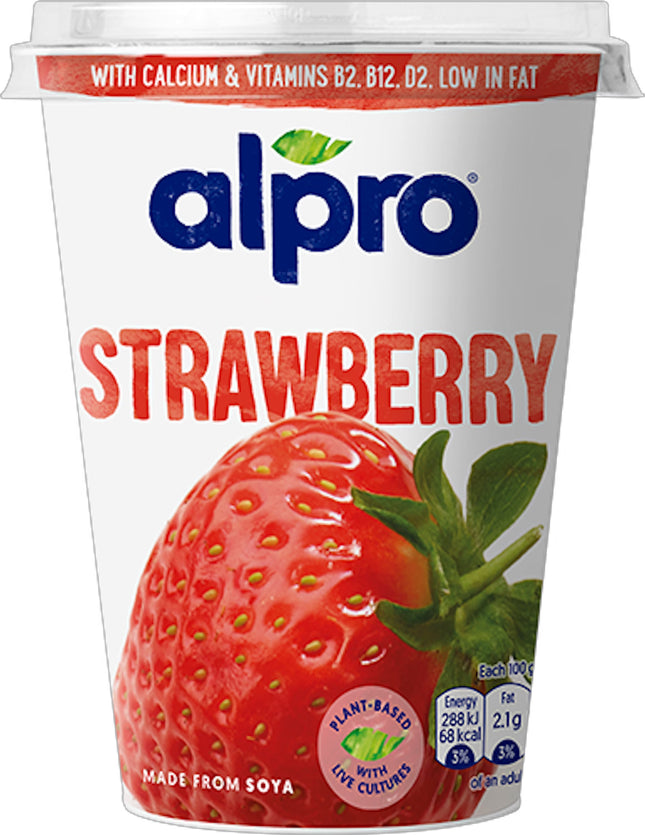 Alpro Strawberry Plant Based Yoghurt 6 x 500g
