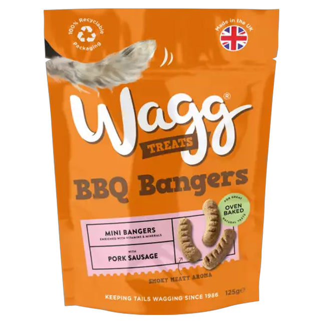 Wagg Dog BBQ Bangers Treats 125g