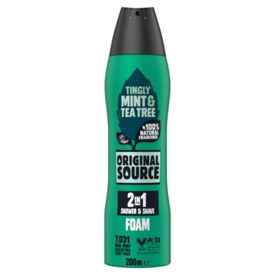 Original Source Bodywash Foamburst 200ml Tingly Mint & Tea Tree