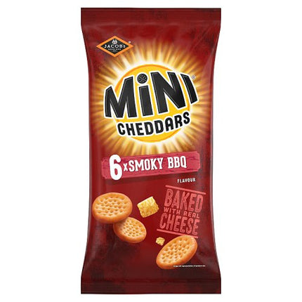 Jacob's Mini Cheddars Smoky BBQ Baked Snacks Multipack 6 x 23g