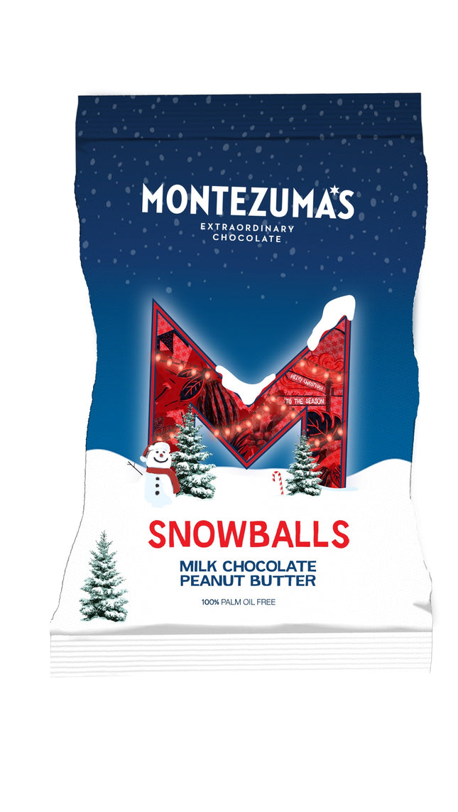 Montezumas Milk Chocolate Peanut Butter Snowballs Bag 120g