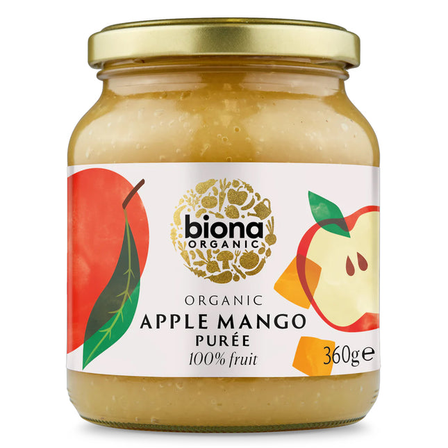 Biona Organic Apple & Mango Puree No Added Sugar 360g