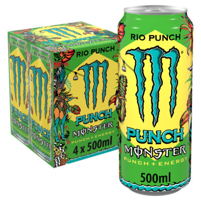 Monster Rio Punch 4pk 500ml