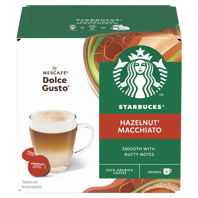 Starbucks Latte Hazelnut 12 Capsules 123g