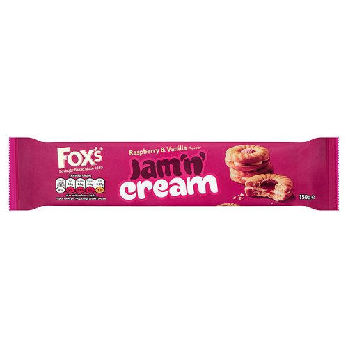 Fox's Raspberry & Vanilla Jam 'n' Cream 150g