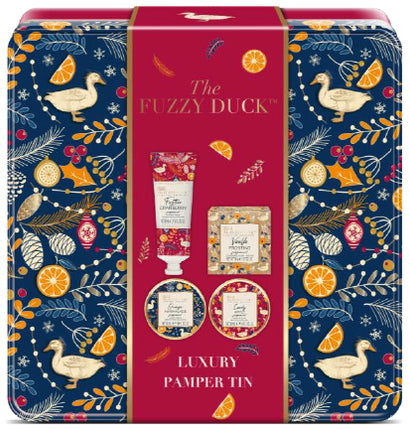 The Fuzzy Duck Winter Wonderland Luxury Pamper Tin Gift Set 460g
