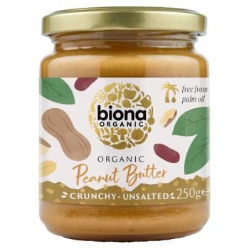 Biona Organic Peanut Butter Crunchy/ No Salt 250g