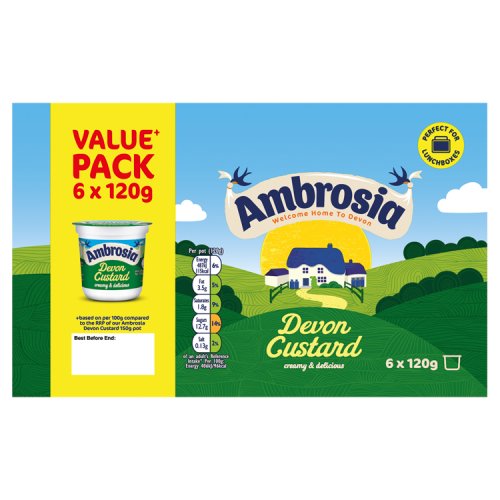 Ambrosia Custard Multipack 6/120