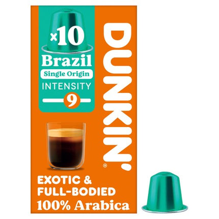 Dunkin Nespresso Compatible Coffee Pods Brazil (10s)