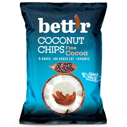 Bett'r Coconut Chips With Cocoa 40G