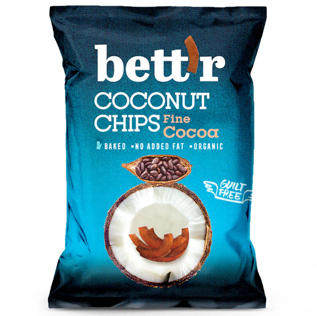 Bett'r Coconut Chips With Cocoa 40G