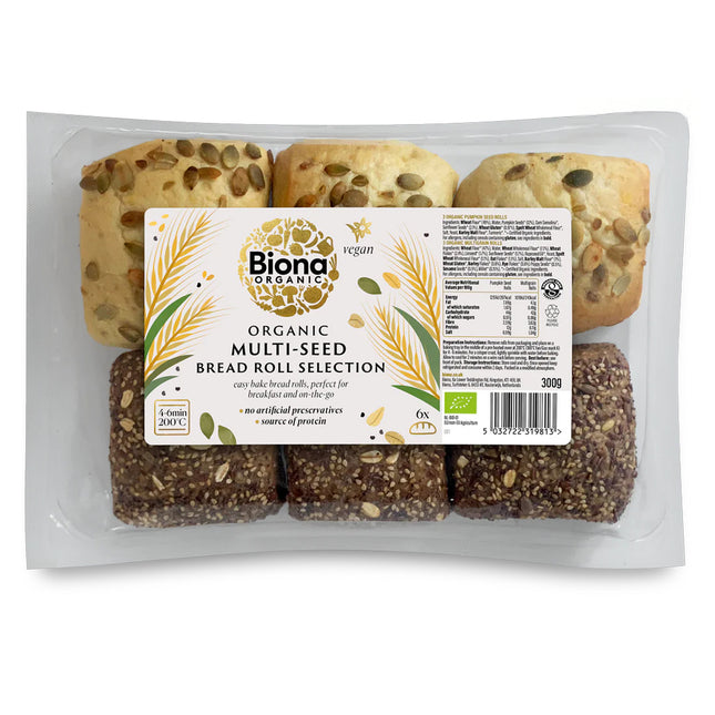 Biona Organic Multi-Seed Bread Roll Selection 300g