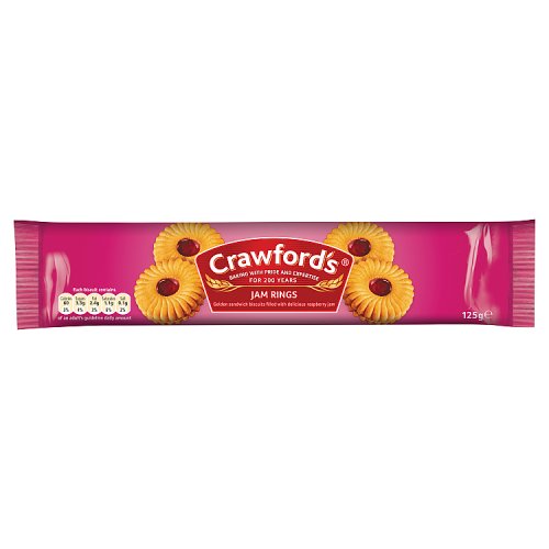 Crawford's Jam Rings Biscuits 125g