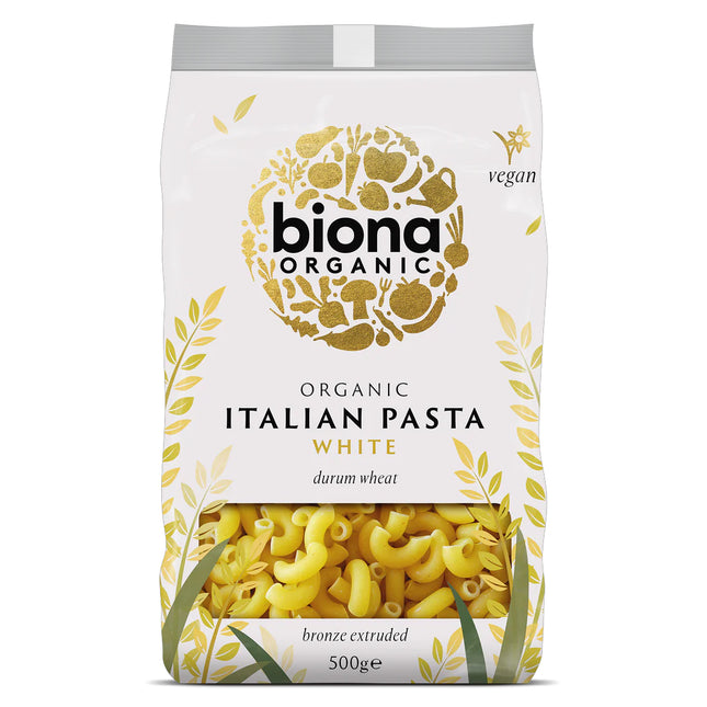 Biona Organic White Maccaroni Bronze Extruded 500g