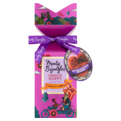 Choccy Scoffy tip top carton of chocolatey flavoured cocoa dusted truffles