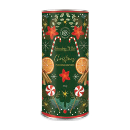 Grandma Wild's Candy Cane Christmas Pudding Tube 100g
