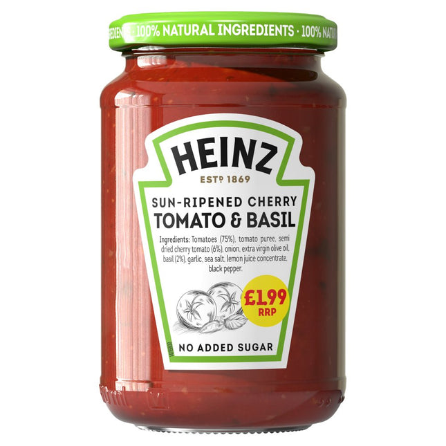 Heinz Cherry Tomato & Basil PMP £1.99 350g