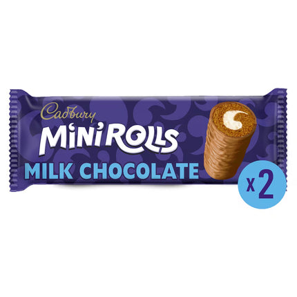 Cadbury Choc Mini Rolls 2Pk 2S