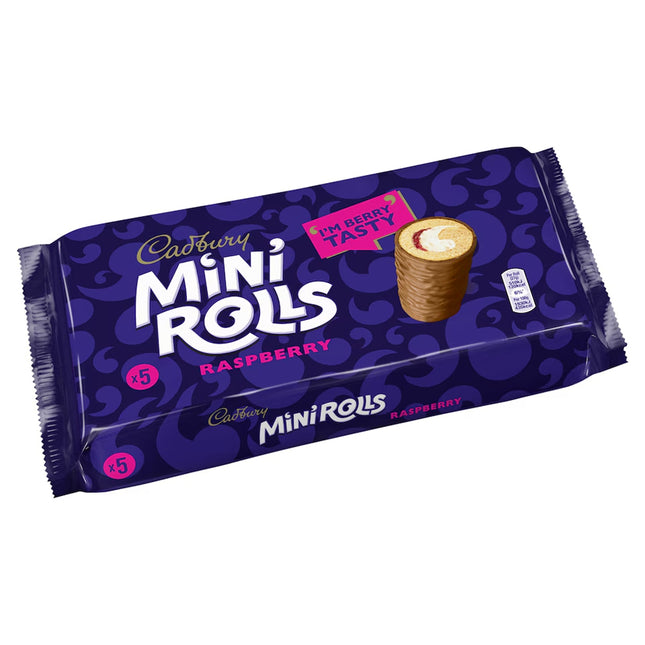 Cadbury Raspberry Mini Rolls 5 Pack