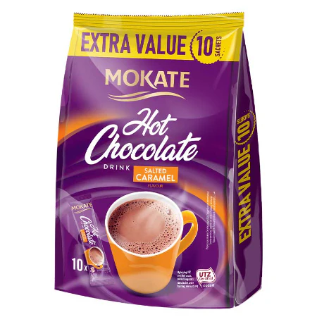 Mokate Hot Chocolate Salted Caramel 10x18g