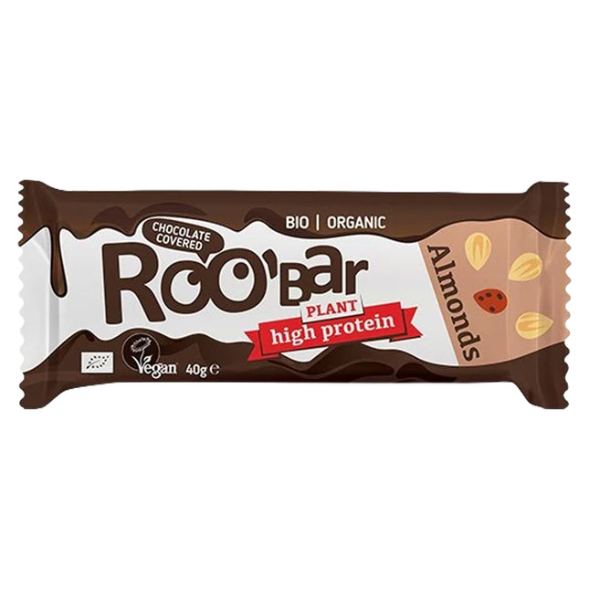 Roobar Chocolate Covered Almond Bar 30g
